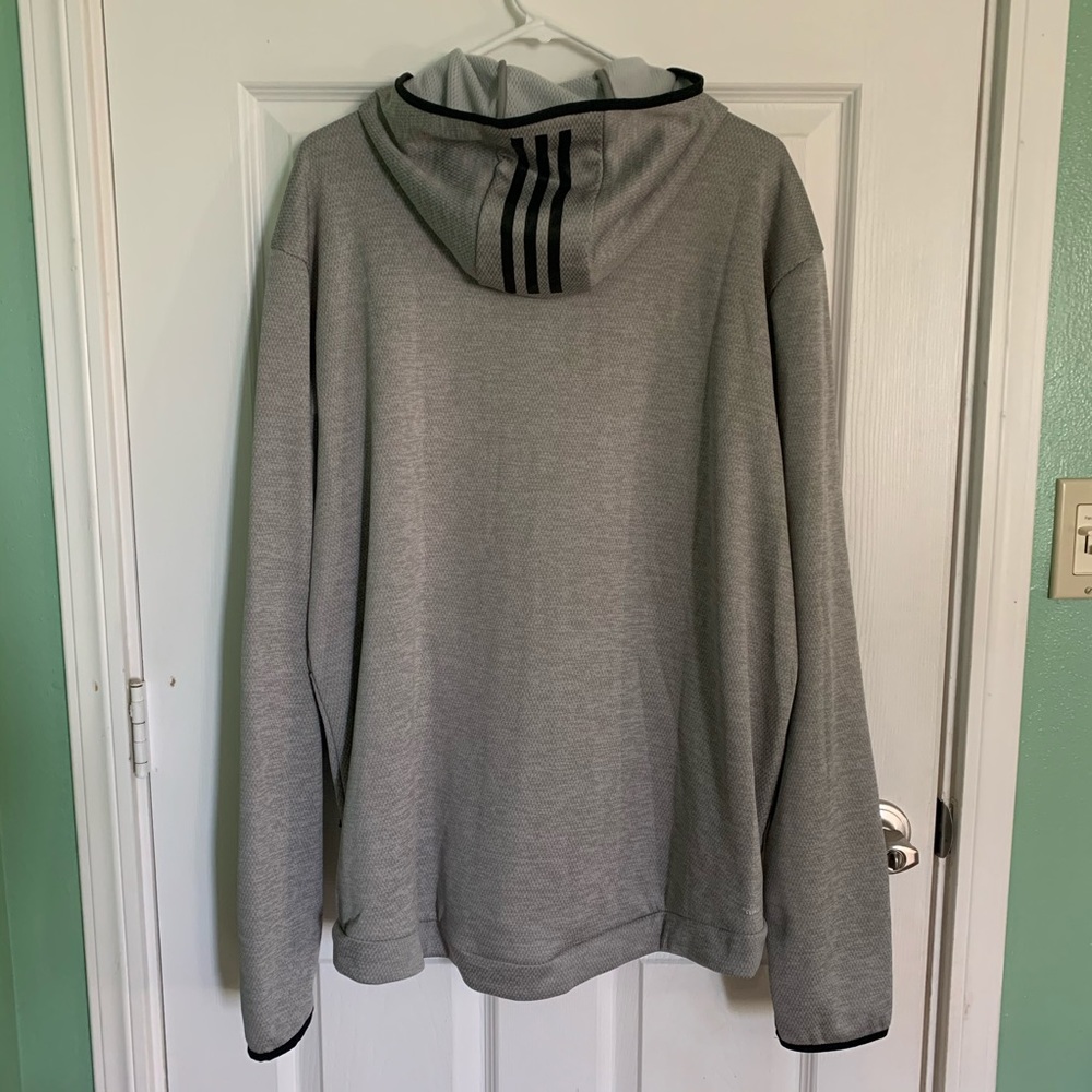 XL Adidas Heather Grey Hoodie, Brand New with Tags